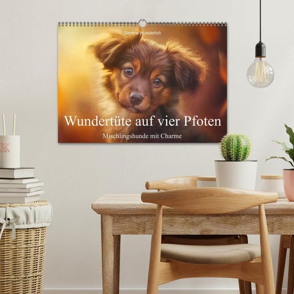 Produktbild: Wundert&uuml;te auf vier Pfoten - Mischlingshunde mit Charme (Wandkalender 2026 DIN A3 quer), CALVENDO Monatskalender