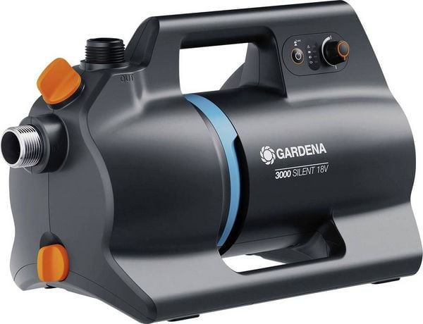 Produktbild: GARDENA Akku-Gartenpumpe 3000 Silent 18V P4A Ready-To-Use Set Akku-Gartenpumpe 3000 l/h