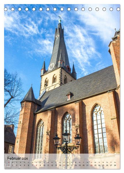 Produktbild: Kirchen in D&uuml;sseldorf (Tischkalender 2026 DIN A5 hoch), CALVENDO Monatskalender