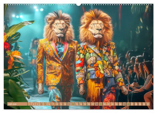Produktbild: Tiere wollen Spa&szlig; - Humorwerke (hochwertiger Premium Wandkalender 2026 DIN A2 quer), Kunstdruck in Hochglanz