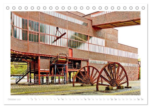 Produktbild: Zeche Zollverein. Weltkulturerbe. (Tischkalender 2027 DIN A5 quer), CALVENDO Monatskalender