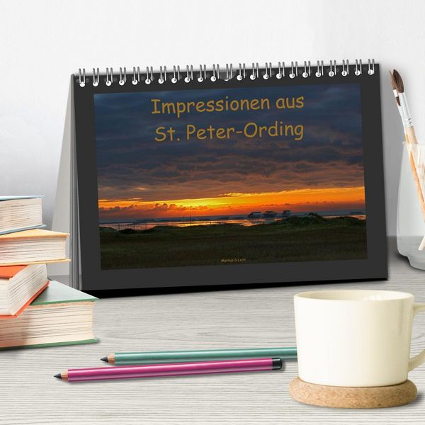Produktbild: Impressionen aus St. Peter-Ording (Tischkalender 2026 DIN A5 quer), CALVENDO Monatskalender