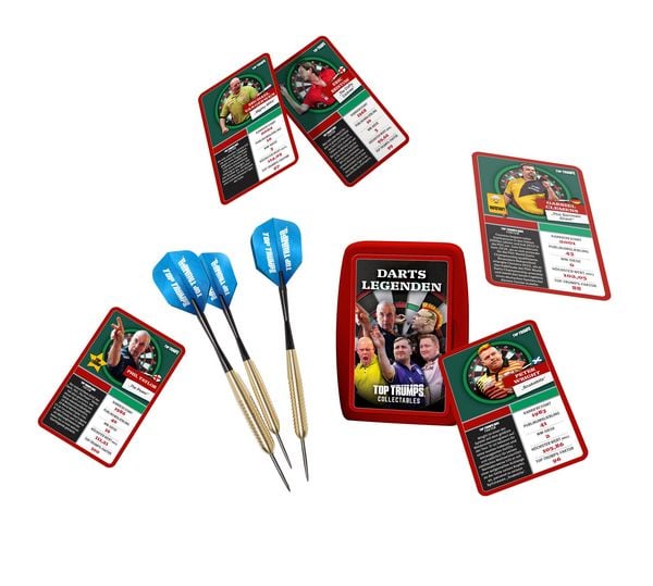 Produktbild: Top Trumps Geschenkset Darts (inkl. Dartpfeile)