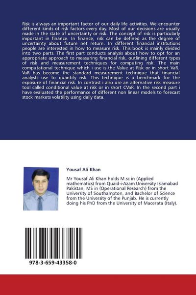 Produktbild: Measuring Financial Risk Modelling