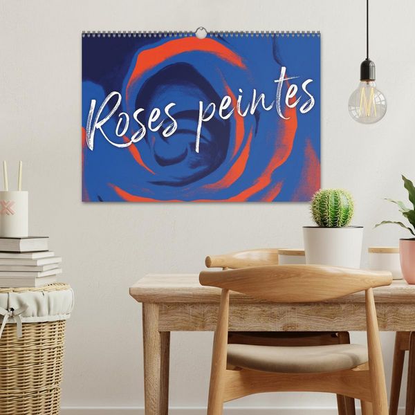 Produktbild: Roses peintes (Calendrier mural 2026 DIN A3 vertical), CALVENDO calendrier mensuel