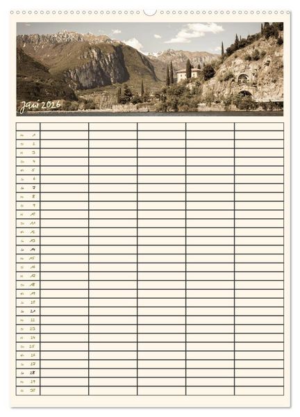 Produktbild: Der Gardasee im Norden - Familienplaner 2026 (hochwertiger Premium Wandkalender 2026 DIN A2 hoch), Kunstdruck in Hochglanz