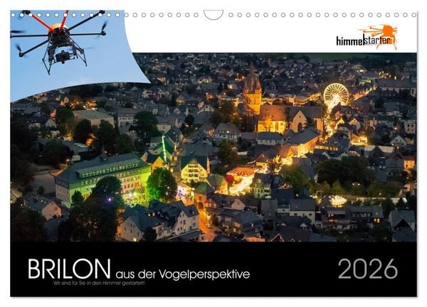 Produktbild: Brilon aus der Vogelperspektive (Wandkalender 2026 DIN A3 quer), CALVENDO Monatskalender
