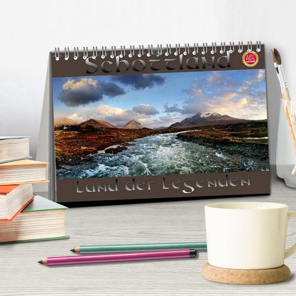 Produktbild: Schottland - Land der Legenden (Tischkalender 2026 DIN A5 quer), CALVENDO Monatskalender