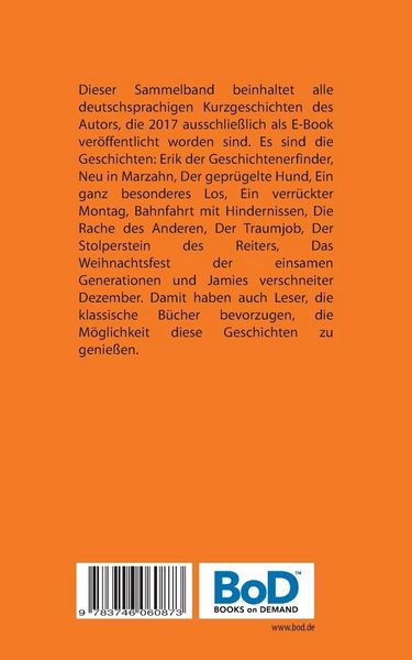 Produktbild: Kurzgeschichtensammelband 2017