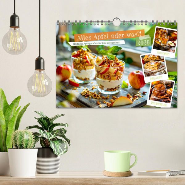 Produktbild: Alles Apfel oder was?! - K&ouml;stliche Apfelgerichte f&uuml;r jede Gelegenheit! (Wandkalender 2026 DIN A4 quer), CALVENDO Monatskalender