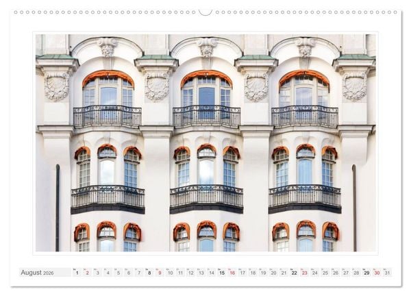 Produktbild: Architektur. Imposante Fassaden (Wandkalender 2026 DIN A2 quer), CALVENDO Monatskalender
