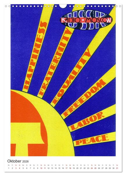 Produktbild: Radio Nostalgie - Empfangsbest&auml;tigungskarten internationaler Rundfunkstationen (Wandkalender 2026 DIN A3 hoch), CALVENDO Monatskalender