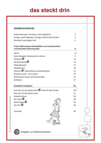 Produktbild: Lekt&uuml;rebegleiter &ndash; kompakt und differenziert: Die kleine Hexe