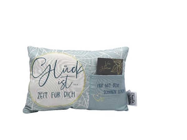 Produktbild: Geschenk-Kissen mit Karte, Gl&uuml;ckskissen