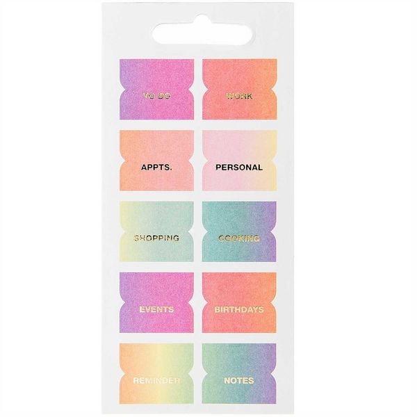 Produktbild: Stickerbuch, Register, Pastell Mix
