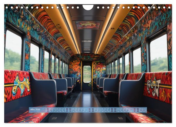 Produktbild: Graffiti Train (Wandkalender 2026 DIN A4 quer), CALVENDO Monatskalender