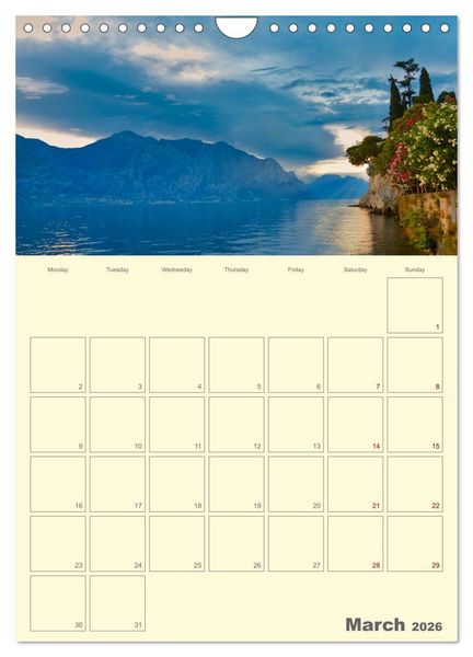 Produktbild: Romantic Northern Italy (Wall Calendar 2026 DIN A4 portrait), CALVENDO 12 Month Wall Calendar