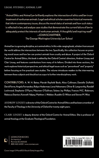 Produktbild: Animal Ethics and Animal Law