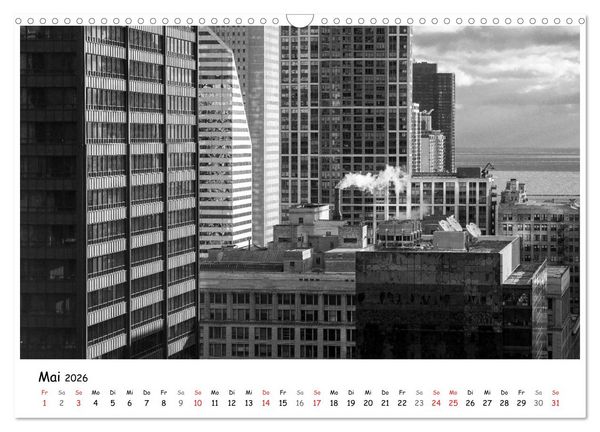 Produktbild: Chicago 2026 (Wandkalender 2026 DIN A3 quer), CALVENDO Monatskalender