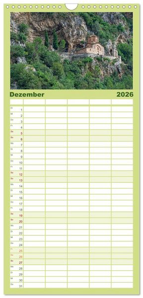 Produktbild: Familienplaner 2026 - Albanien. Eine Entdeckungsreise. mit 5 Spalten (Wandkalender, 21 x 45 cm) CALVENDO