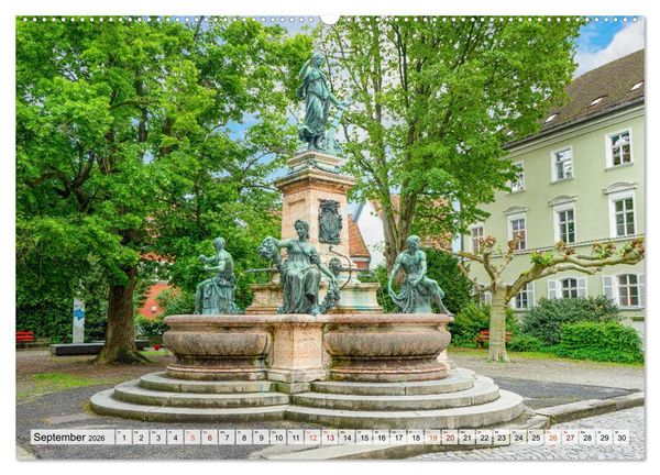 Produktbild: Lindau Bodensee Impressionen (Wandkalender 2026 DIN A2 quer), CALVENDO Monatskalender