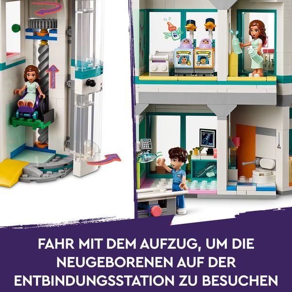Produktbild: LEGO Friends 42621 Heartlake City Krankenhaus, Set mit Spielzeug-Hubschrauber