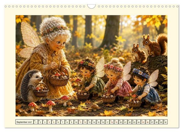 Produktbild: Zauberhafte Fee im Ruhestand (Wandkalender 2027 DIN A3 quer), CALVENDO Monatskalender
