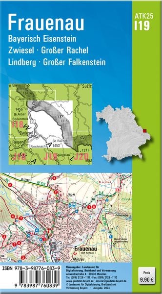 Produktbild: ATK25-I19 Frauenau (Amtliche Topographische Karte 1:25000)