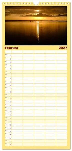 Produktbild: Familienplaner 2027 - feeling Sylt mit 5 Spalten (Wandkalender, 21 x 45 cm) CALVENDO