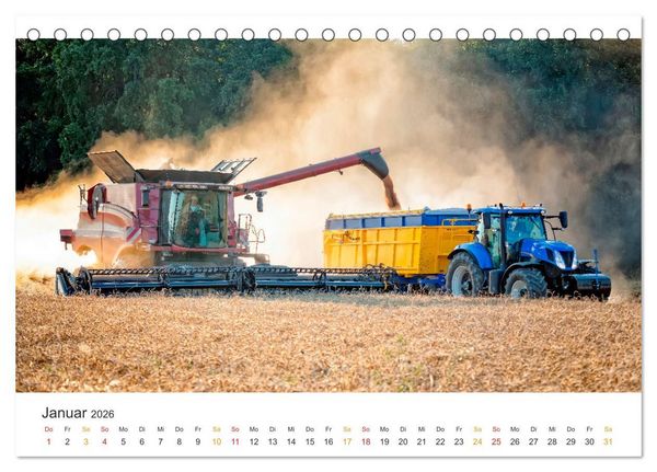 Produktbild: M&auml;hdrescher - tolle Momente (Tischkalender 2026 DIN A5 quer), CALVENDO Monatskalender