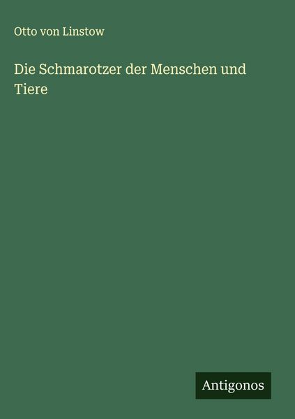 Produktbild: Die Schmarotzer der Menschen und Tiere