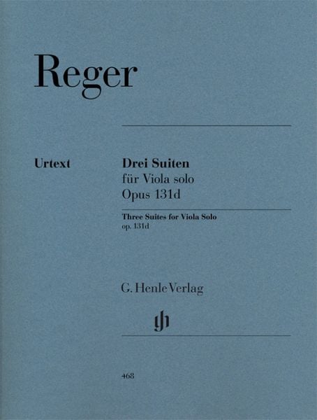 Max Reger - Drei Suiten op. 131d für Viola solo