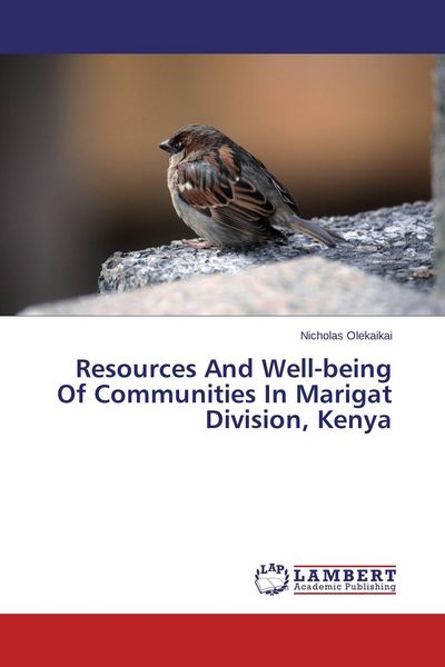 Produktbild: Resources And Well-being Of Communities In Marigat Division, Kenya