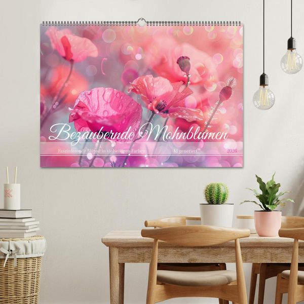 Produktbild: Bezaubernde Mohnblumen (Wandkalender 2026 DIN A2 quer), CALVENDO Monatskalender