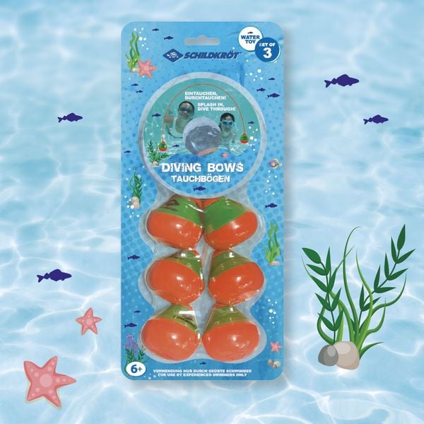 Produktbild: Schildkr&ouml;t 970324 - Tauchb&ouml;gen, 3-teilig, f&uuml;r Schwimm- und Tauchtaining ab 6 Jahren