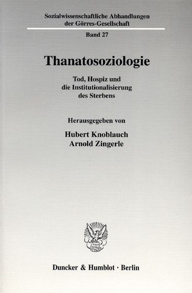 Produktbild: Thanatosoziologie.