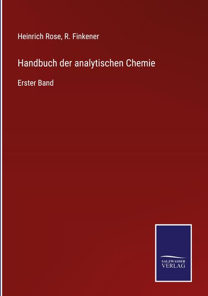 Produktbild: Handbuch der analytischen Chemie