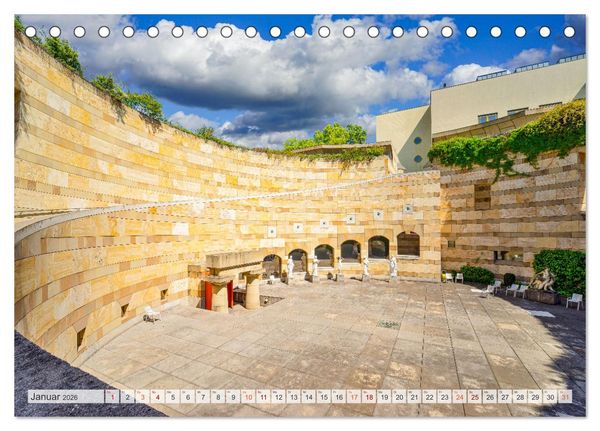 Produktbild: Stuttgart Stadtrundgang (Tischkalender 2026 DIN A5 quer), CALVENDO Monatskalender
