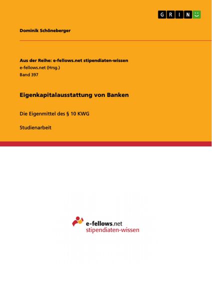 Produktbild: Eigenkapitalausstattung von Banken
