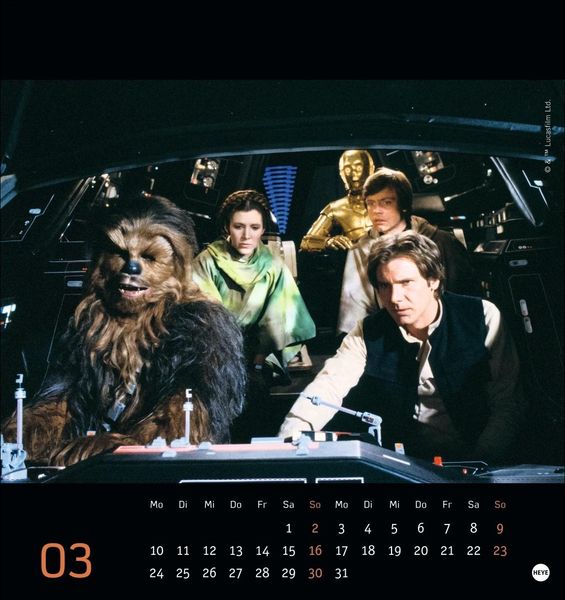 'Star Wars Postkartenkalender 2025' - 'Athesia'