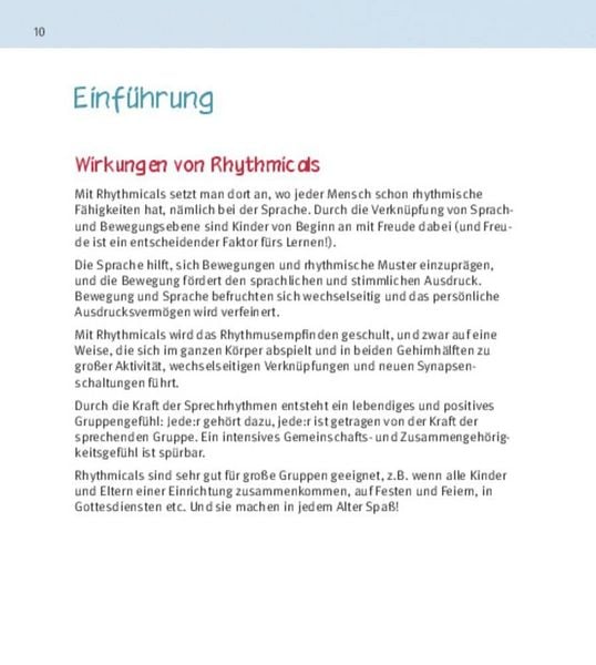 Produktbild: Das Rhythmical-Buch, m. Audio-CD
