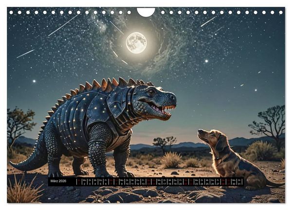 Produktbild: Tiere - damals und heute (Wandkalender 2026 DIN A4 quer), CALVENDO Monatskalender