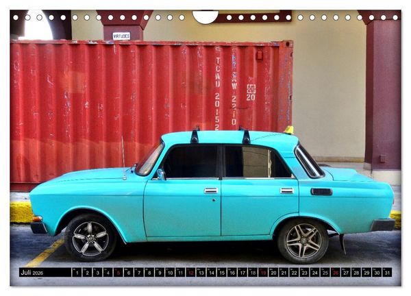 Produktbild: AUTO-LEGENDE MOSKWITSCH (Wandkalender 2026 DIN A4 quer), CALVENDO Monatskalender