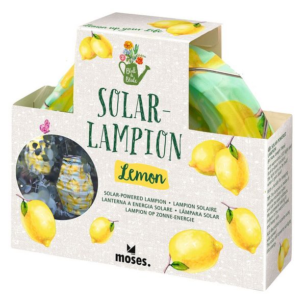 Produktbild: Blatt & Bl&uuml;te Solar-Lampion Lemon