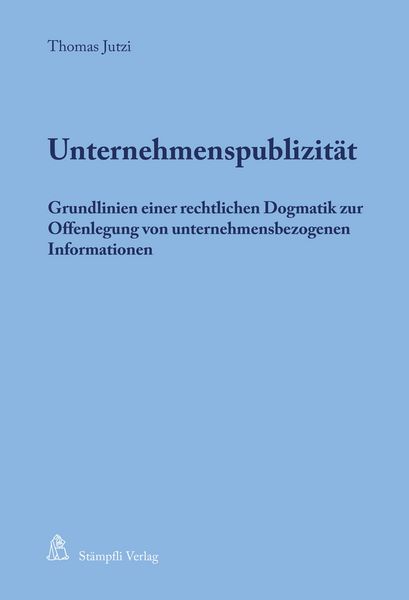 Produktbild: Unternehmenspublizit&auml;t