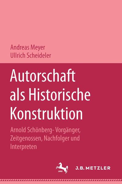 Produktbild: Authorshaft als historicische Konstrution