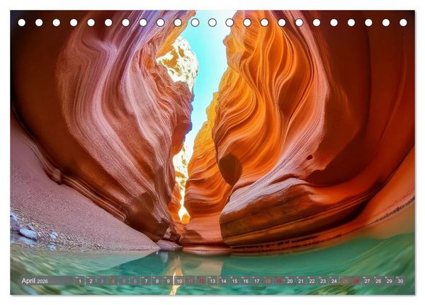 Produktbild: Fisheye Fotografie (Tischkalender 2026 DIN A5 quer), CALVENDO Monatskalender