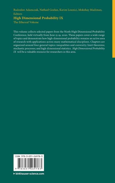 Produktbild: High Dimensional Probability IX