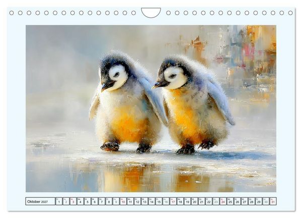 Produktbild: Pinguine. Momente im ewigen Eis (Wandkalender 2027 DIN A4 quer), CALVENDO Monatskalender