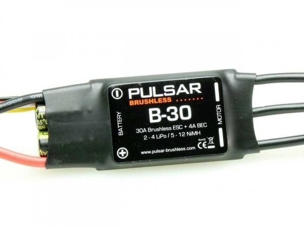 Pichler Modellbau PULSAR B-30 Automodell Brushless Fahrtregler Belastbarkeit (max. A): 40A